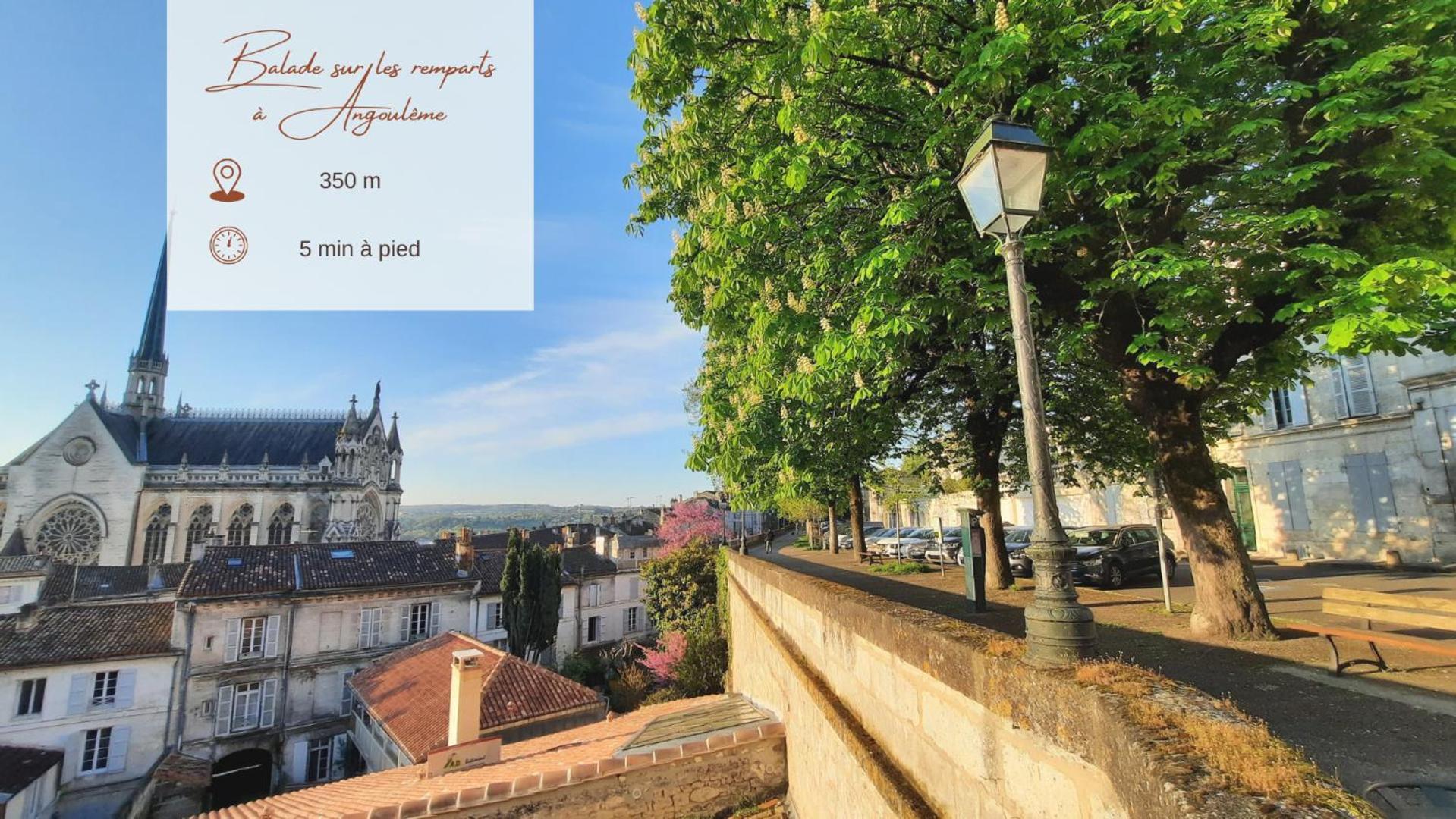 Face A L'Hotel De Ville Grand Et Lumineux Appartement Ангулем Екстер'єр фото